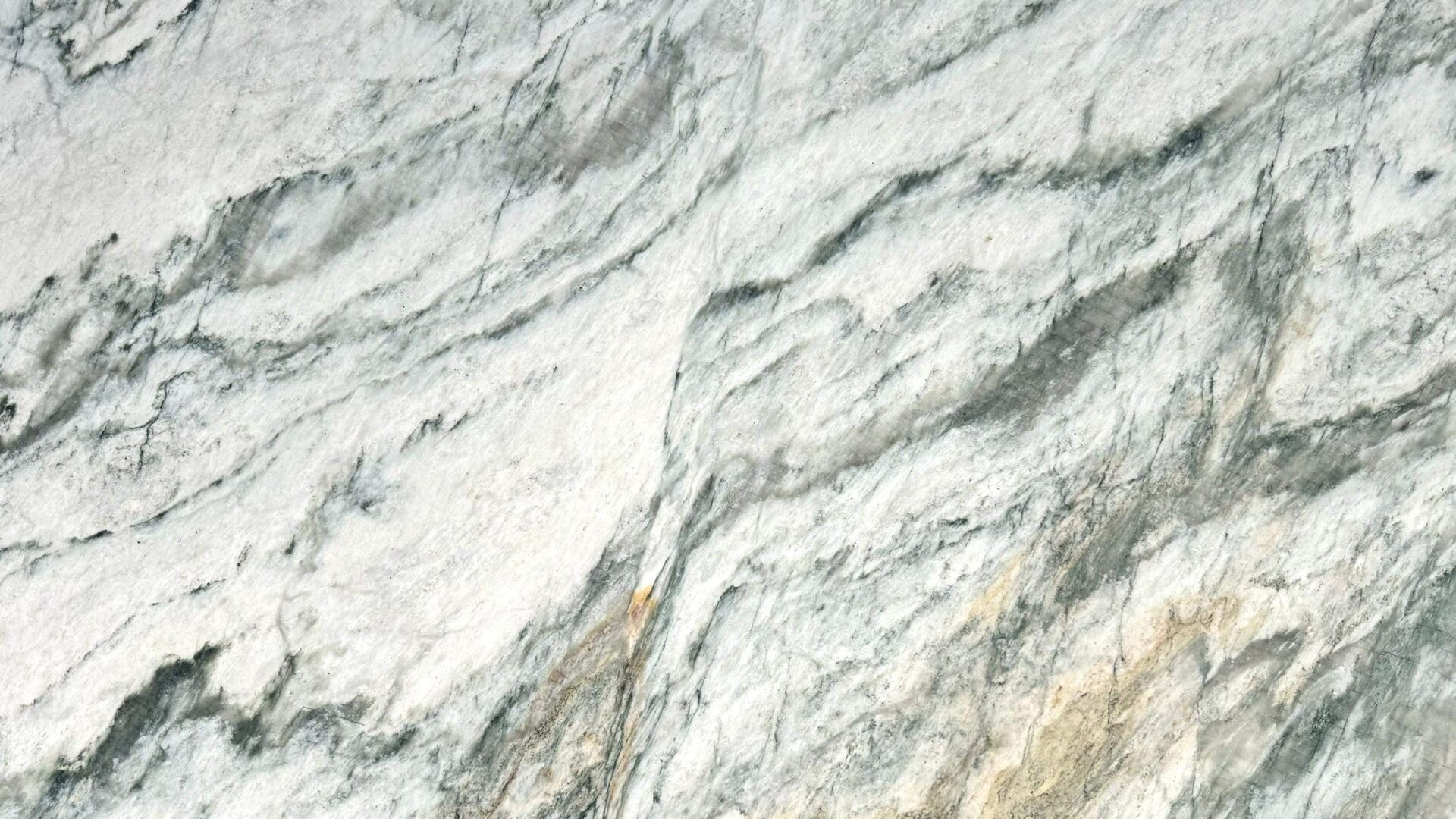 Lagoon White quartzite slab with blue grey veining