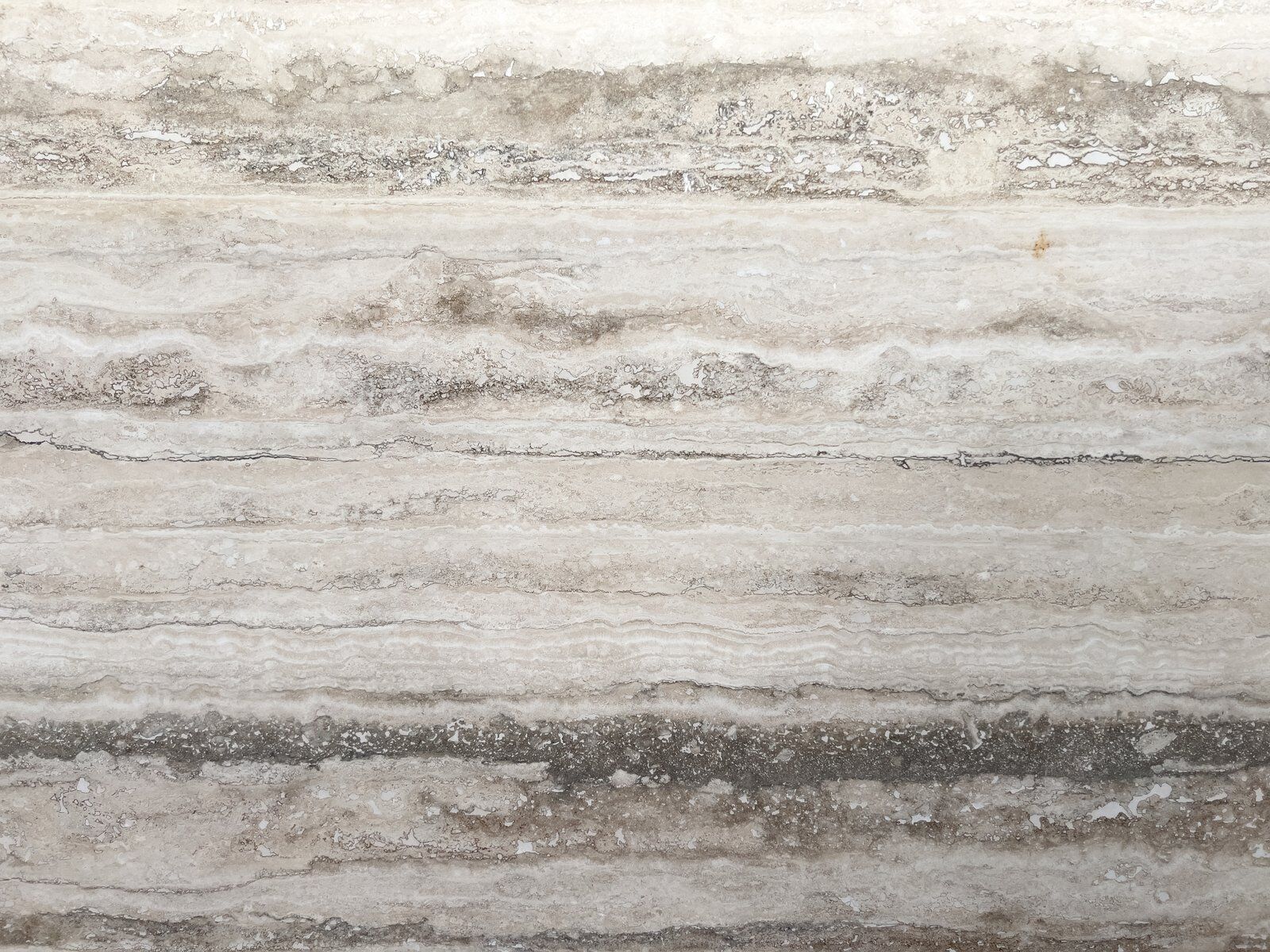 Roman Striato Vein Cut unfilled beige travertine slab