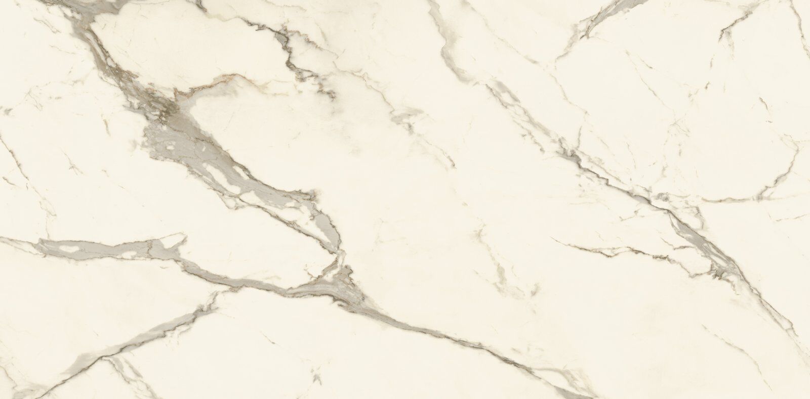 Calacatta Light white porcelain slab with grey veining