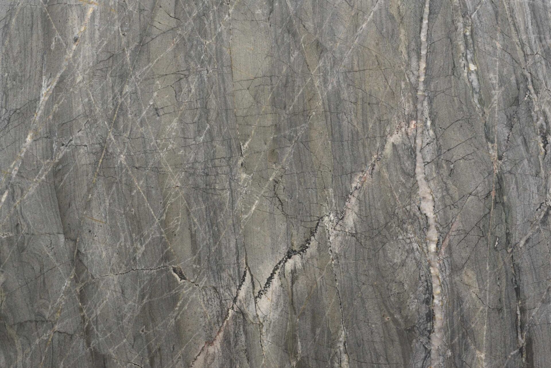 Grigio Seta grey quartzite slab