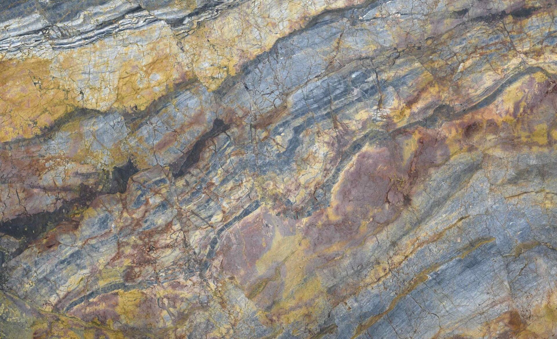Ochre rust marble slab
