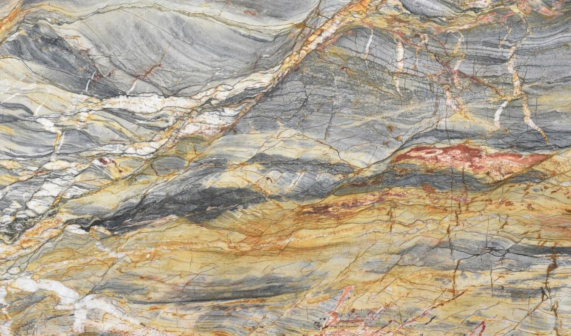 Explosion Blue quartzite slab