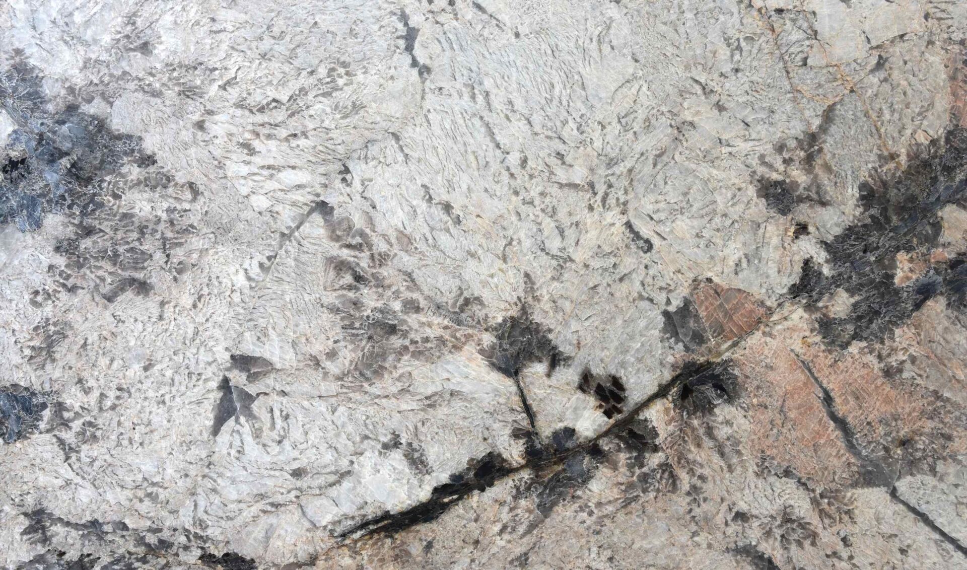African Dawn grey granite slab