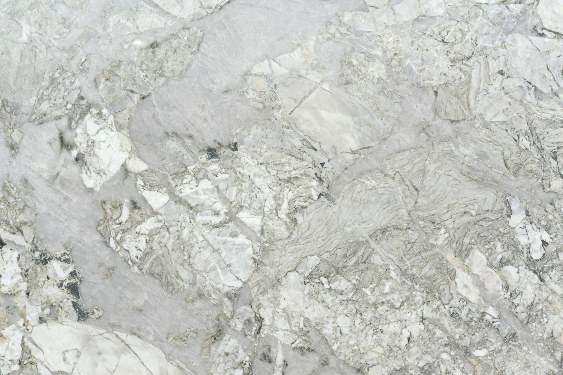 Orchidea honed white and green dolomite slab sage green veining