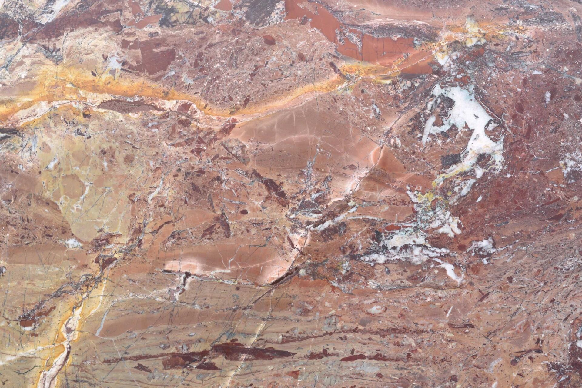 Fuego red quartzite slab leather finish