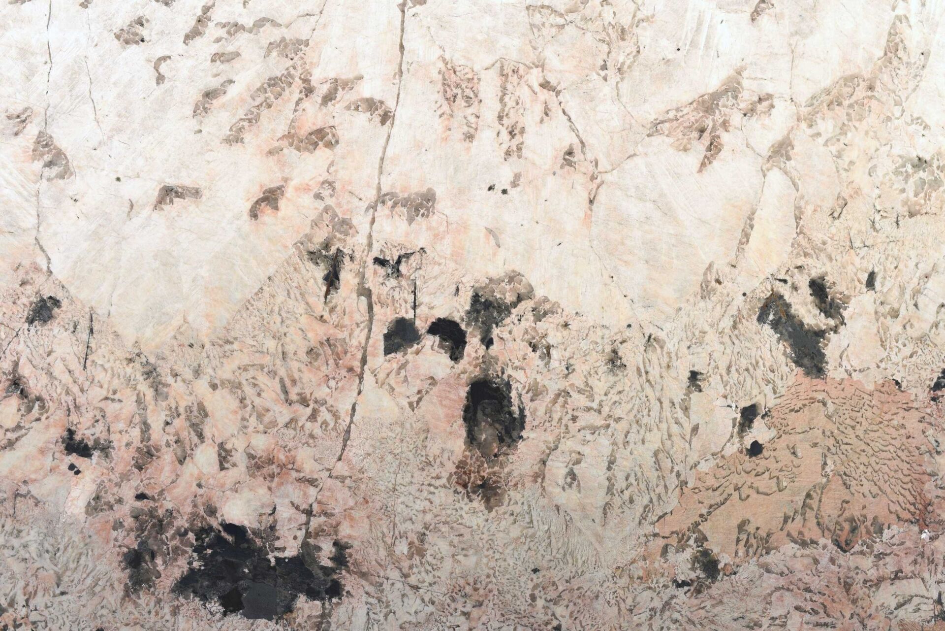 Rosabella honed pink granite slab cream grey veining