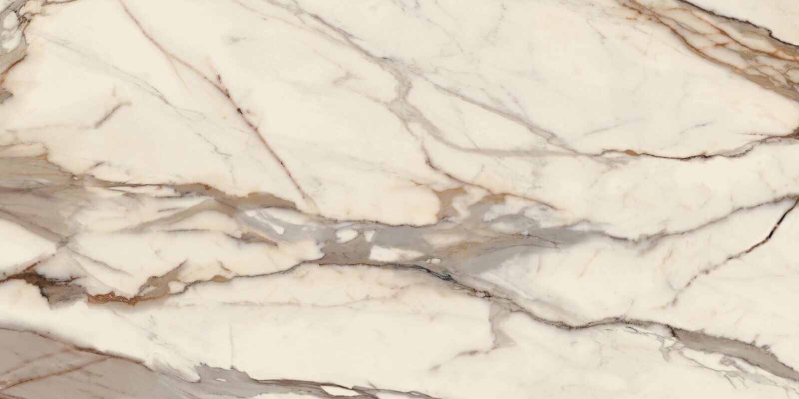 Calacatta Macchia Vecchia white and gold porcelain slab