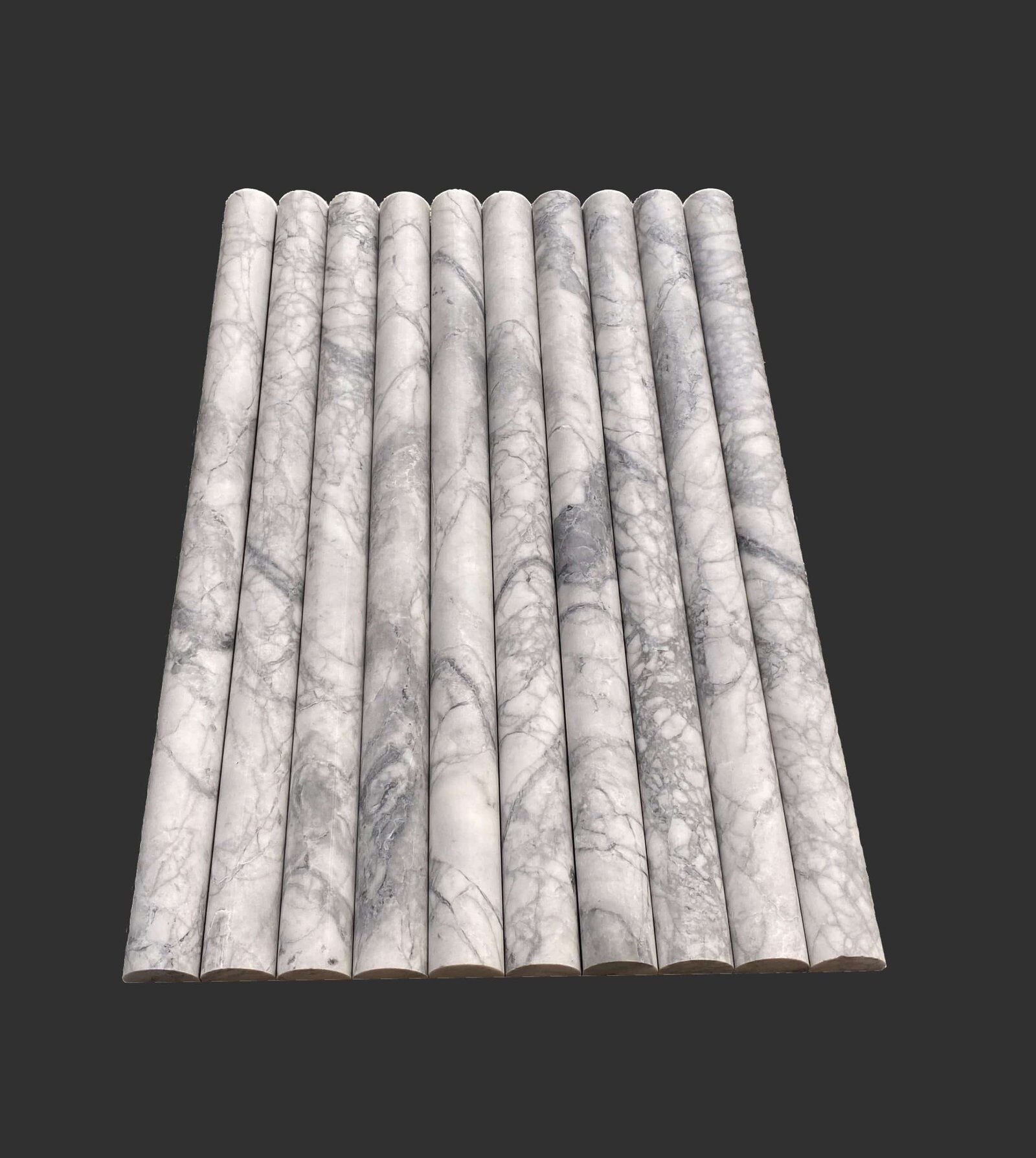Super White Flute dolomite fluted panel