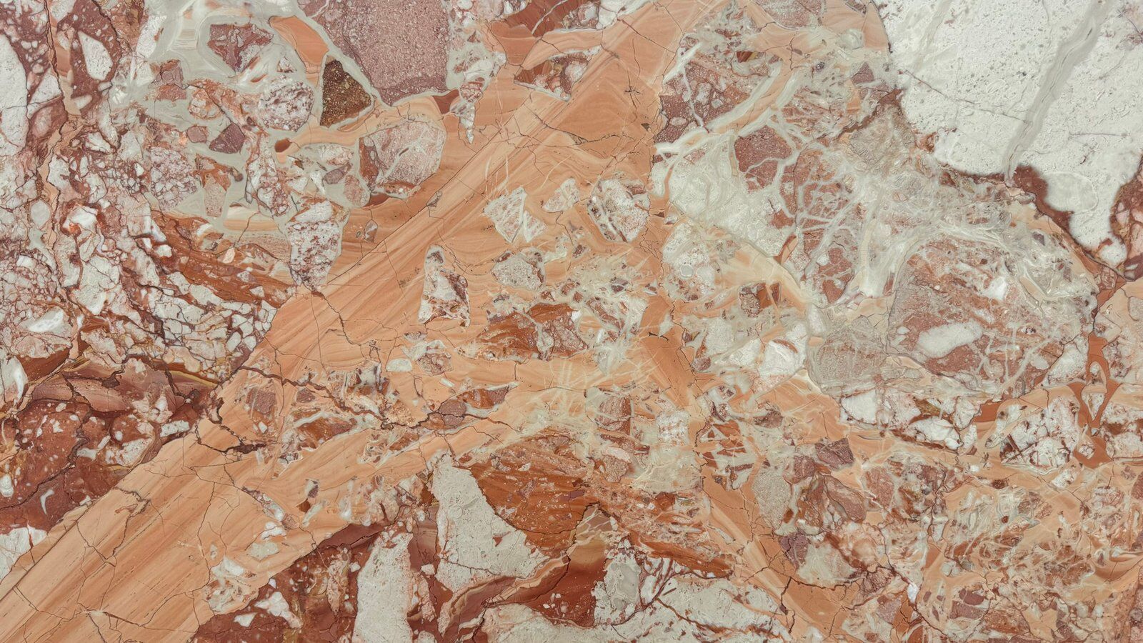 Brecciata Rosso red marble slab