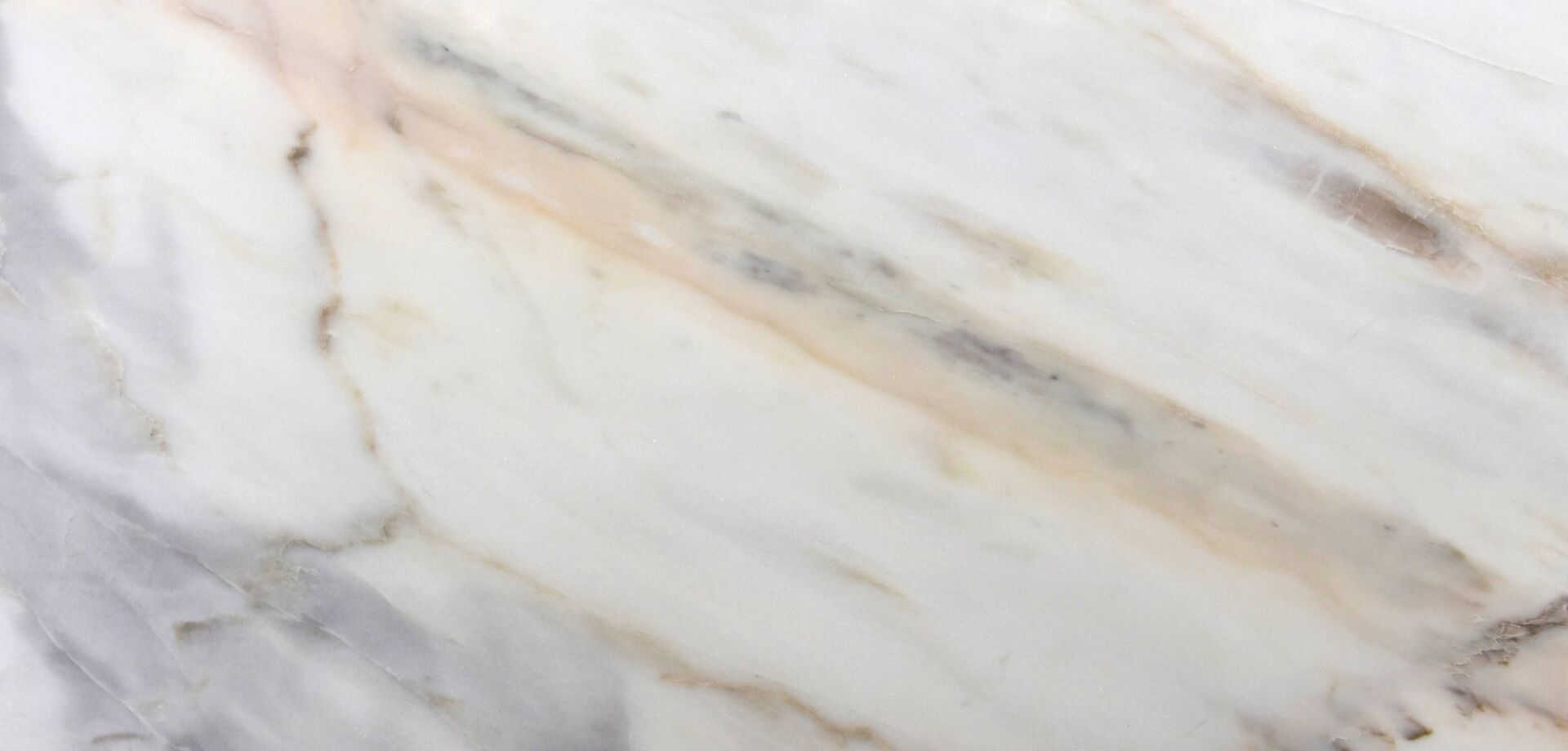 Alba White marble slab with ash grey veining