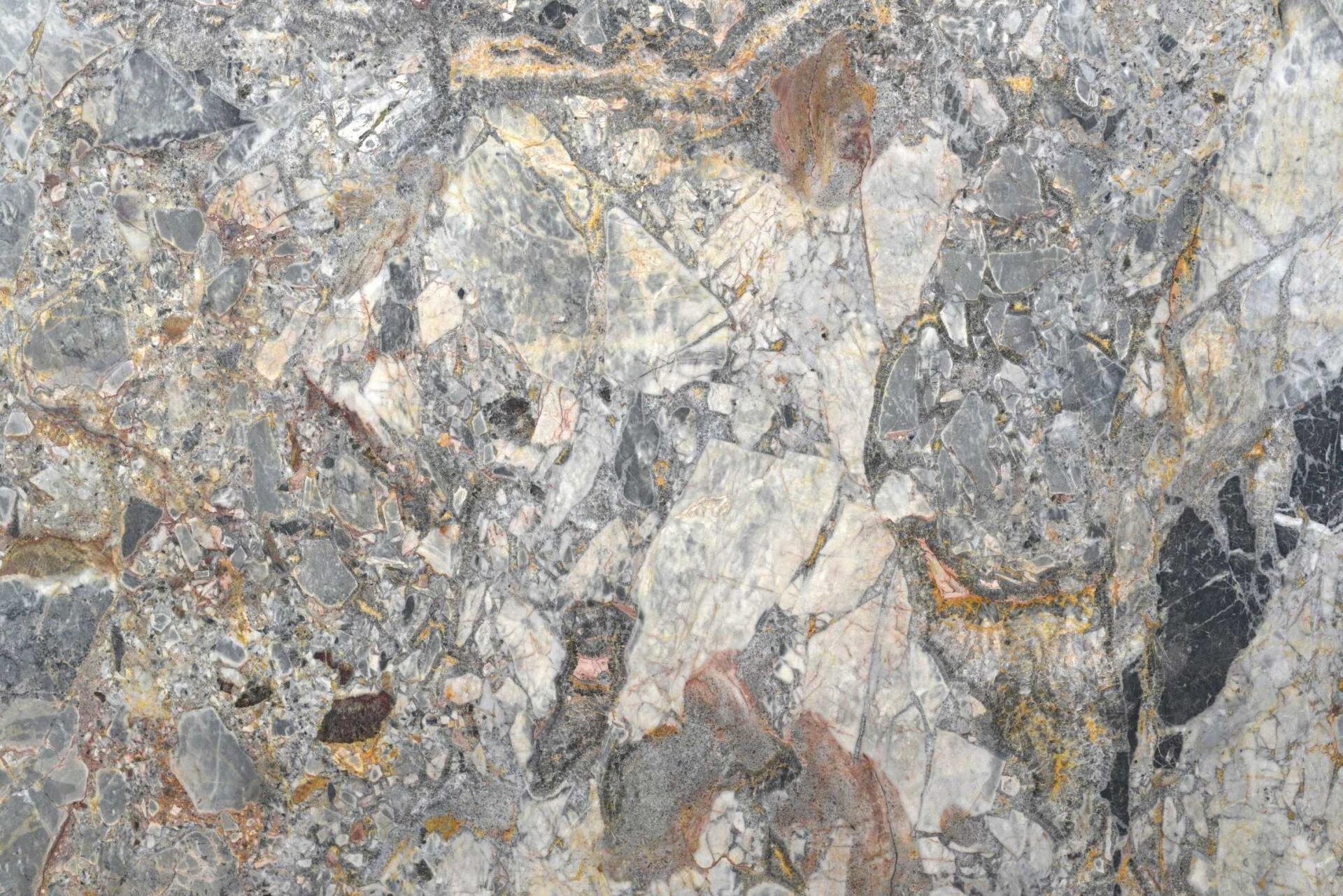 Dreamtime grey dolomite slab with red veining