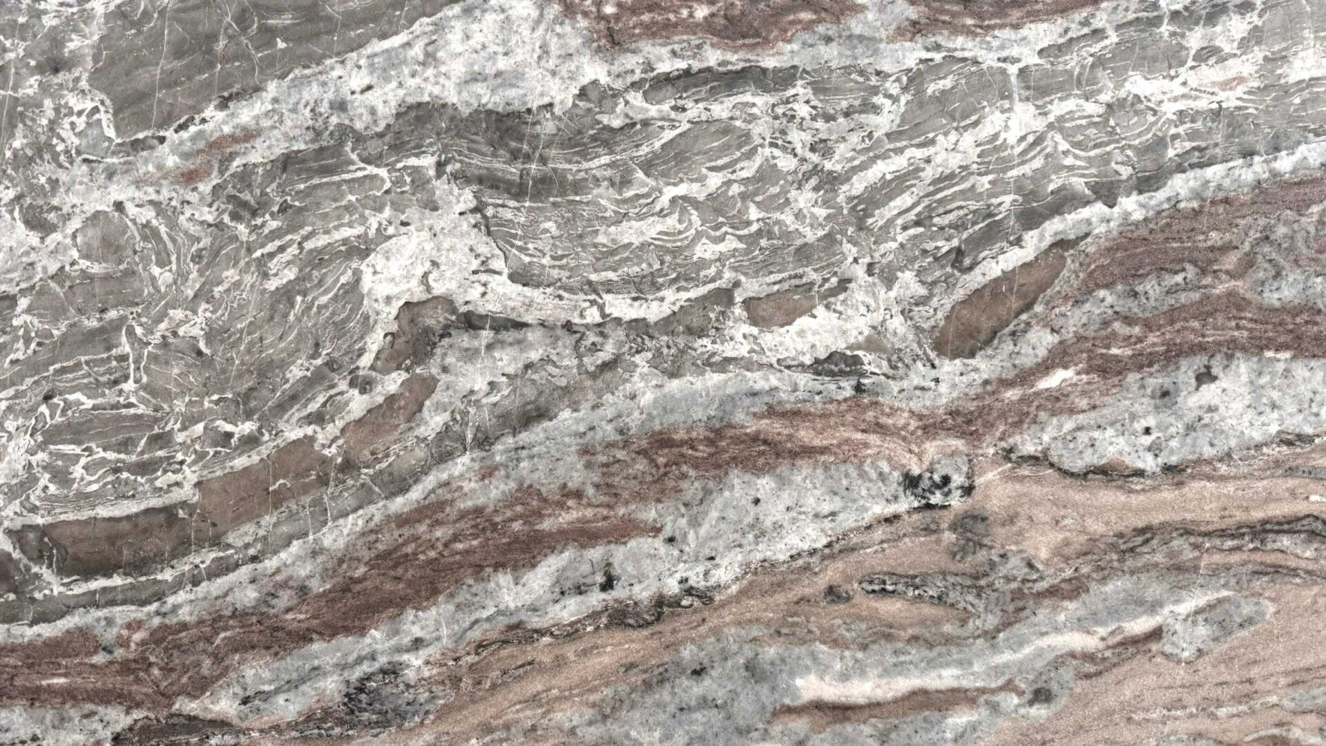 Galaxy Grey brown quartzite slab
