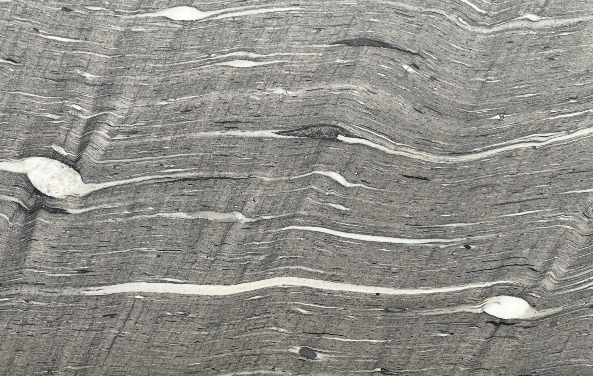 Havana Silk grey quartzite slab with black veining